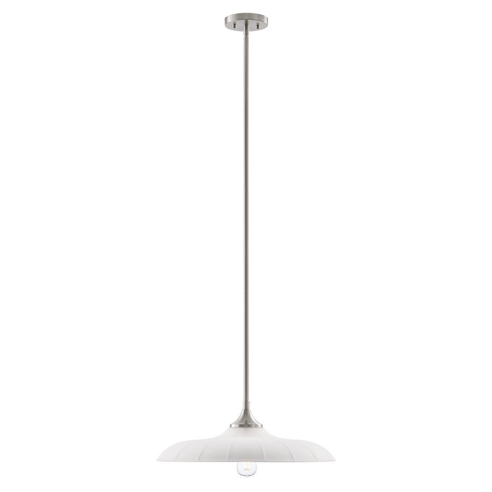 Savoy House 7-4286-1-SN One Light Pendant, Satin Nickel