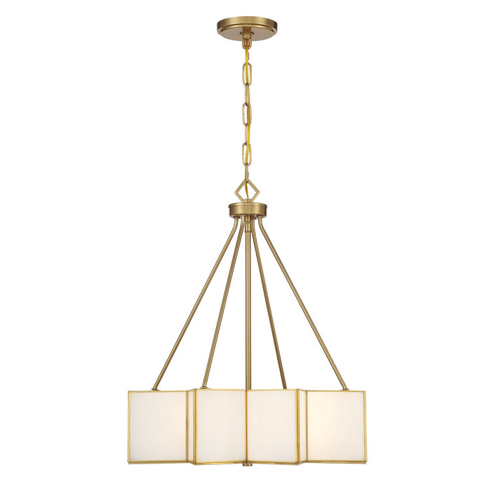Savoy House 7-5988-3-322 Three Light Pendant, Warm Brass