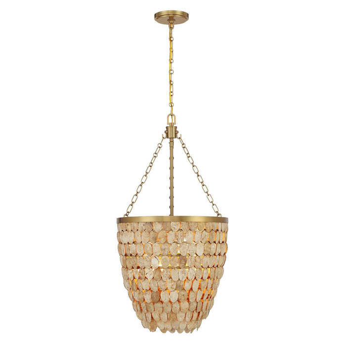 Savoy House 7-7560-4-322 Four Light Pendant, Warm Brass