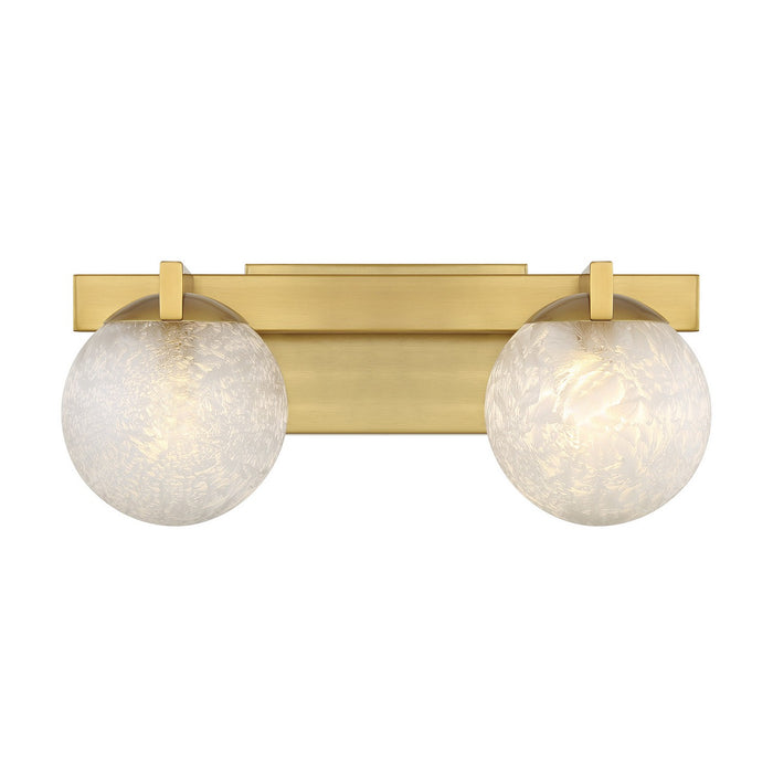 Savoy House 8-1017-2-322 Two Light Bathroom Vanity, Warm Brass