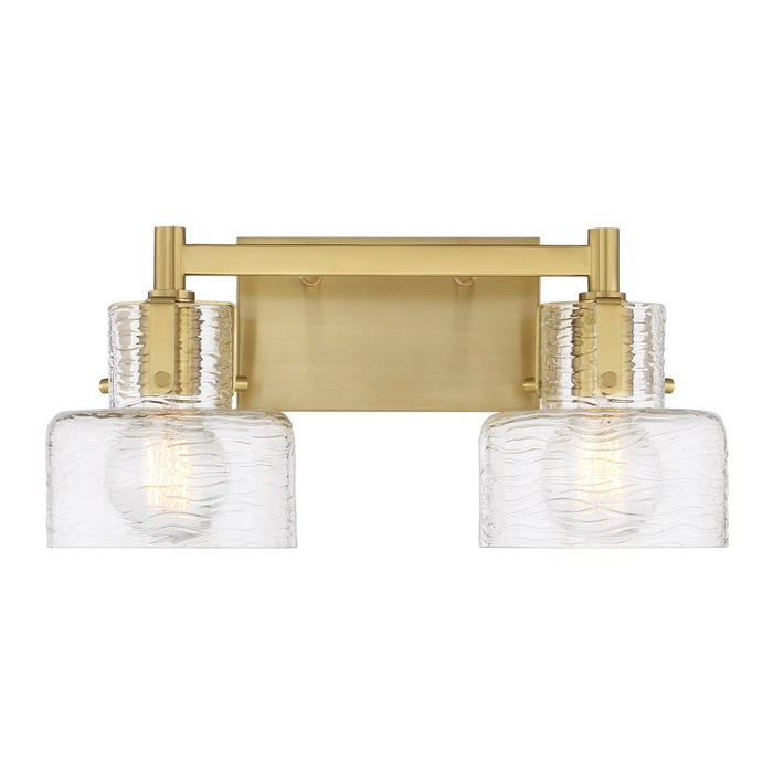 Savoy House 8-1030-2-322 Two Light Bathroom Vanity, Warm Brass