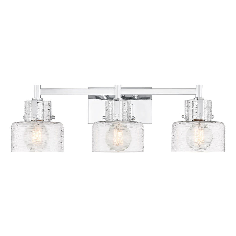 Savoy House 8-1030-3-11 Three Light Bathroom Vanity, Chrome