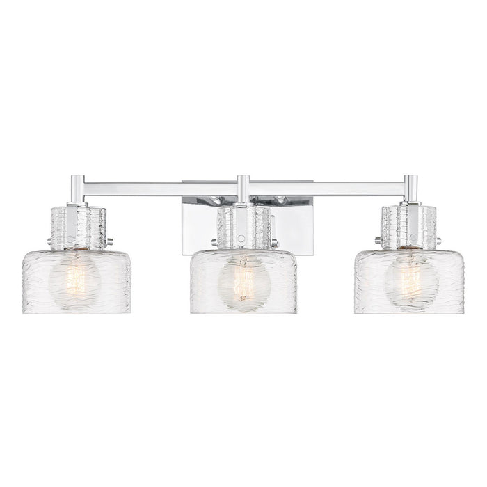 Savoy House 8-1030-3-11 Three Light Bathroom Vanity, Chrome