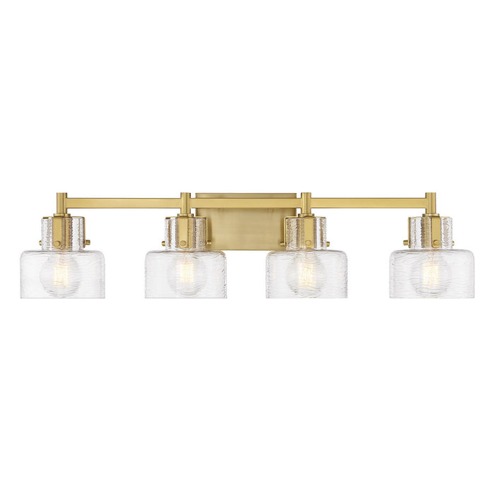 Savoy House 8-1030-4-322 Four Light Bathroom Vanity, Warm Brass