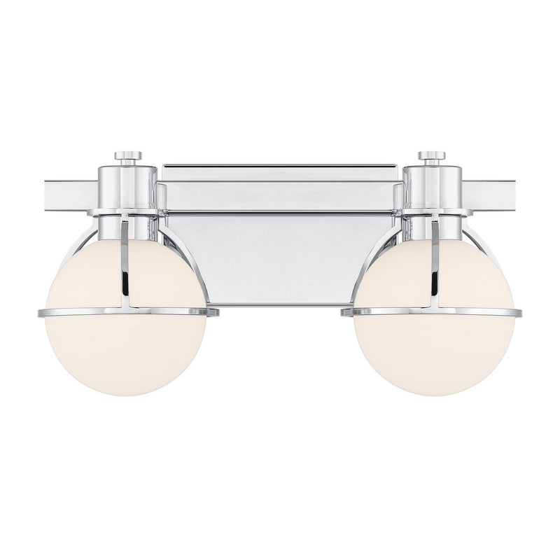 Savoy House 8-1060-2-11 Two Light Bathroom Vanity, Chrome