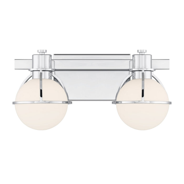 Savoy House 8-1060-2-11 Two Light Bathroom Vanity, Chrome
