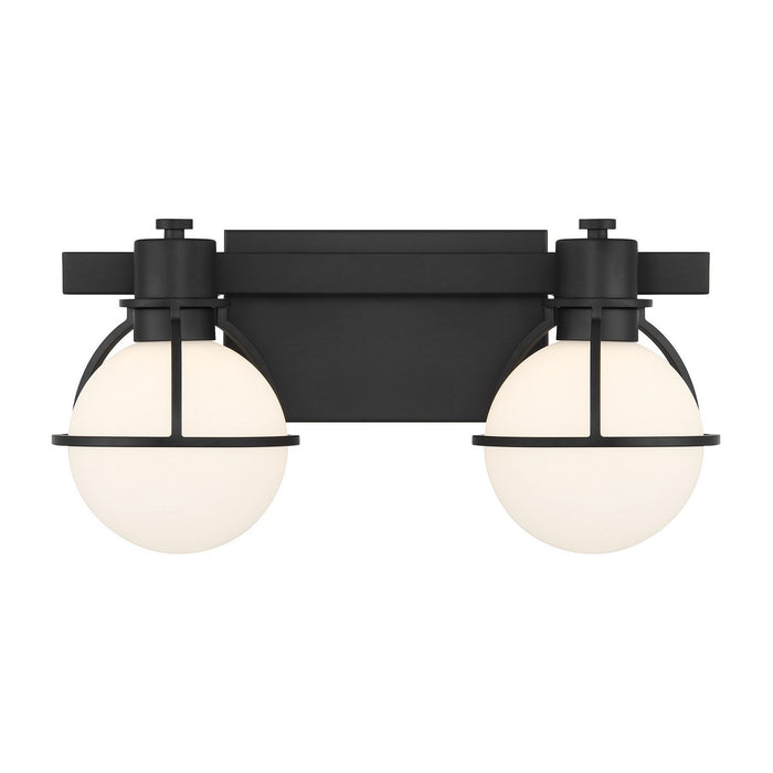 Savoy House 8-1060-2-BK Two Light Bathroom Vanity, Matte Black