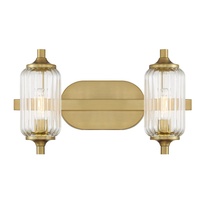 Savoy House 8-3024-2-322 Two Light Bathroom Vanity, Warm Brass