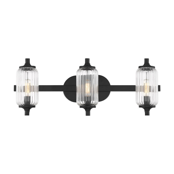 Savoy House 8-3024-3-BK Three Light Bathroom Vanity, Matte Black
