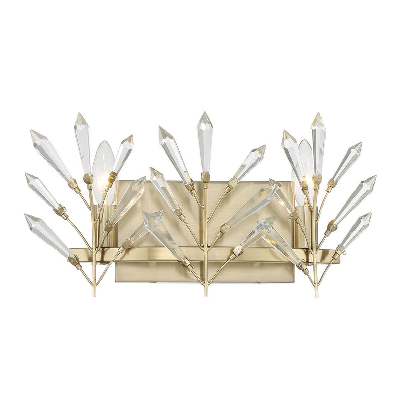 Savoy House 8-4075-2-127 Two Light Bathroom Vanity, Noble Brass