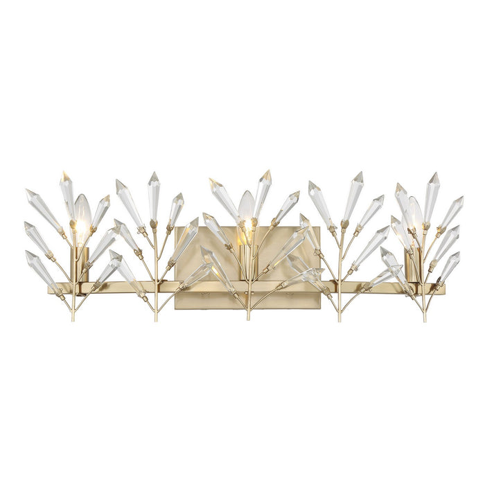 Savoy House 8-4075-3-127 Three Light Bathroom Vanity, Noble Brass