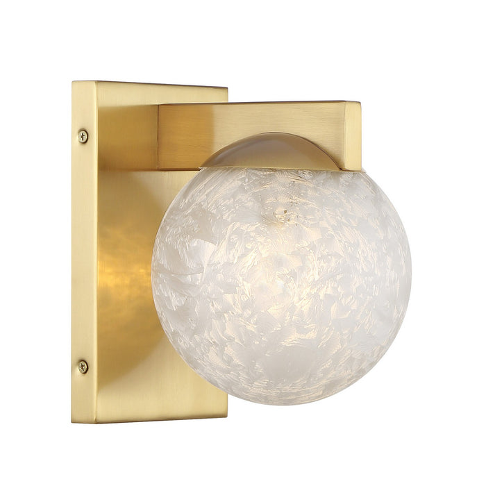 Savoy House 9-1017-1-322 One Light Wall Sconce, Warm Brass