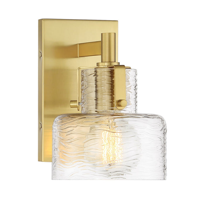 Savoy House 9-1030-1-322 One Light Wall Sconce, Warm Brass