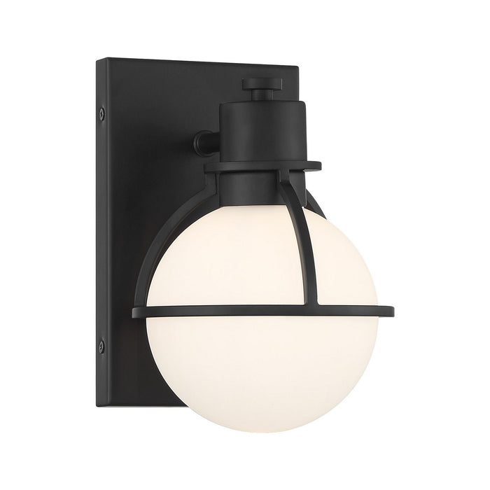 Savoy House 9-1060-1-BK One Light Wall Sconce, Matte Black