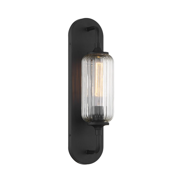 Savoy House 9-3024-1-BK One Light Wall Sconce, Matte Black