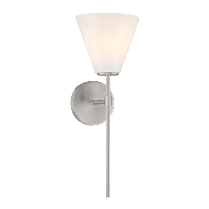 Savoy House 9-4010-1-SN One Light Wall Sconce, Satin Nickel