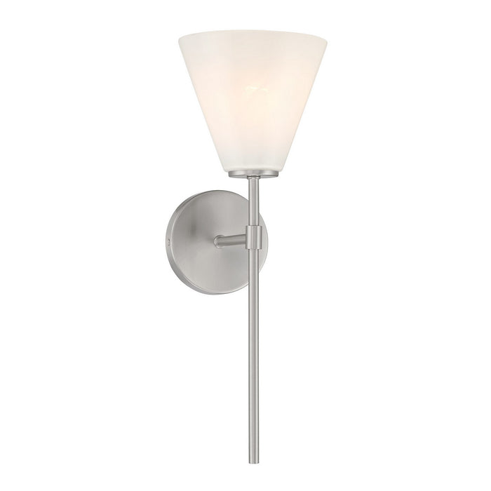 Savoy House 9-4010-1-SN One Light Wall Sconce, Satin Nickel