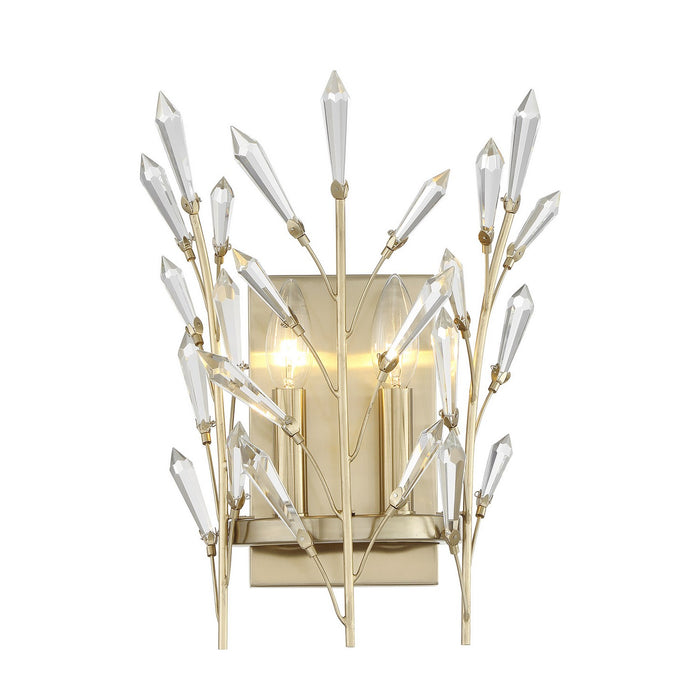 Savoy House 9-4075-2-127 Two Light Wall Sconce, Noble Brass