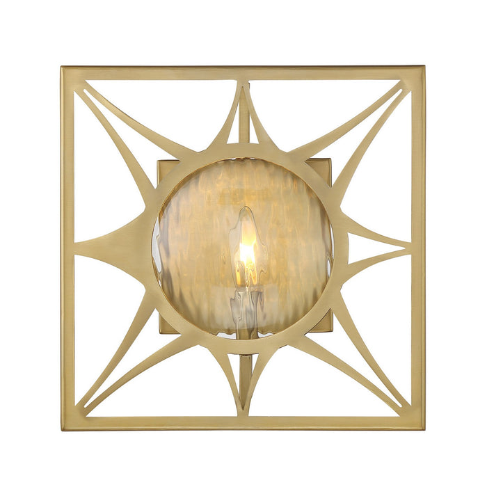 Savoy House 9-5064-1-322 One Light Wall Sconce, Warm Brass