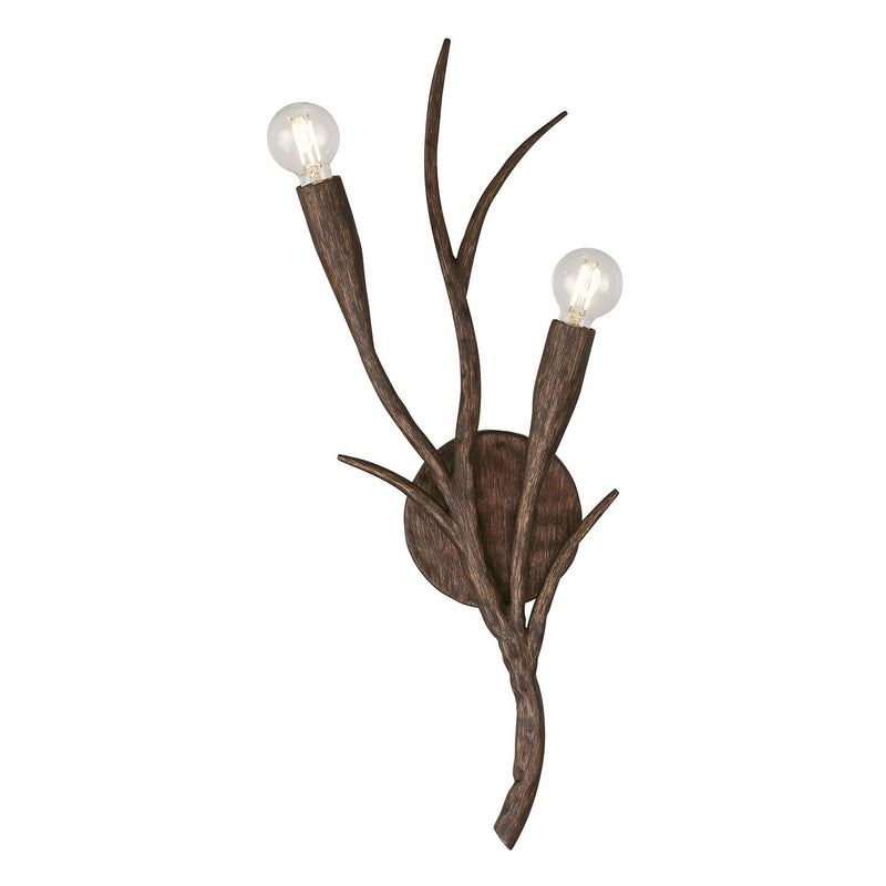 Savoy House 9-5399-2-105 Two Light Wall Sconce, Bark