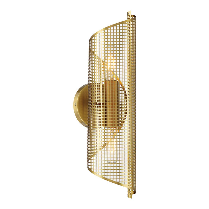 Savoy House 9-8030-2-322 Two Light Wall Sconce, Warm Brass