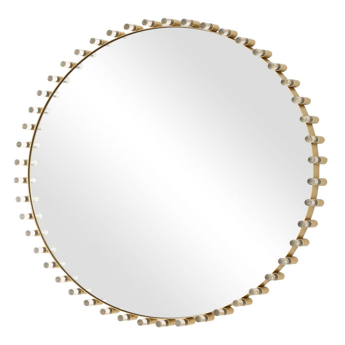Uttermost 08219 Mirror, Antique Brass