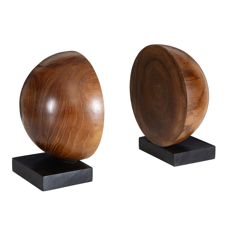 Uttermost 17128 Bookends Set/2, Natural Teak