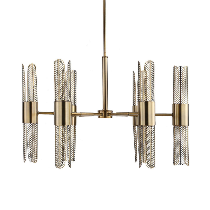 Uttermost 21391 LED Chandelier, Oxidized Brass