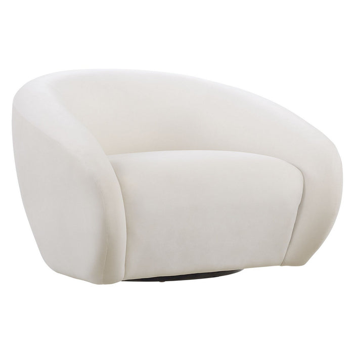 Uttermost 23890 Swivel Chair, Cream