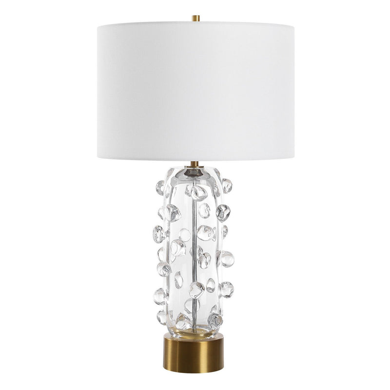 Uttermost 30423 One Light Table Lamp, Brushed Brass