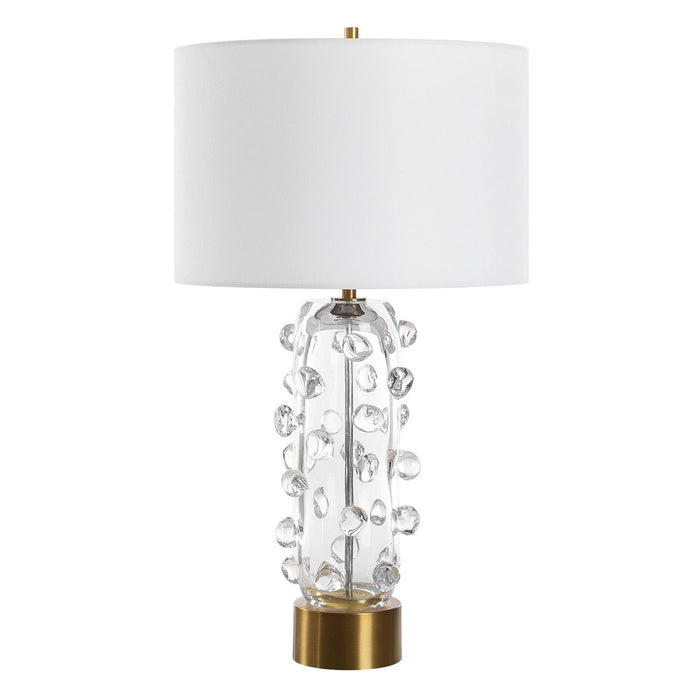 Uttermost 30423 One Light Table Lamp, Brushed Brass