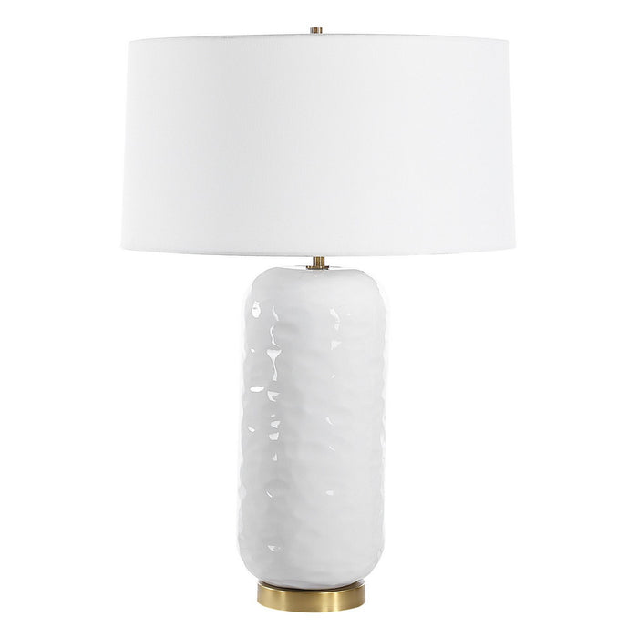 Uttermost 30450 One Light Table Lamp, Brushed Brass
