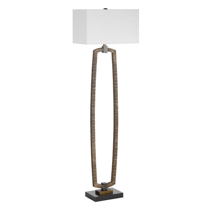 Uttermost 30452 One Light Floor Lamp, Dark Bronze