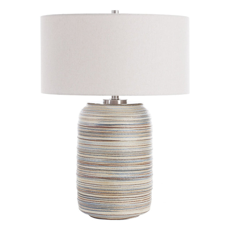 Uttermost 30453 One Light Table Lamp, Brushed Nickel