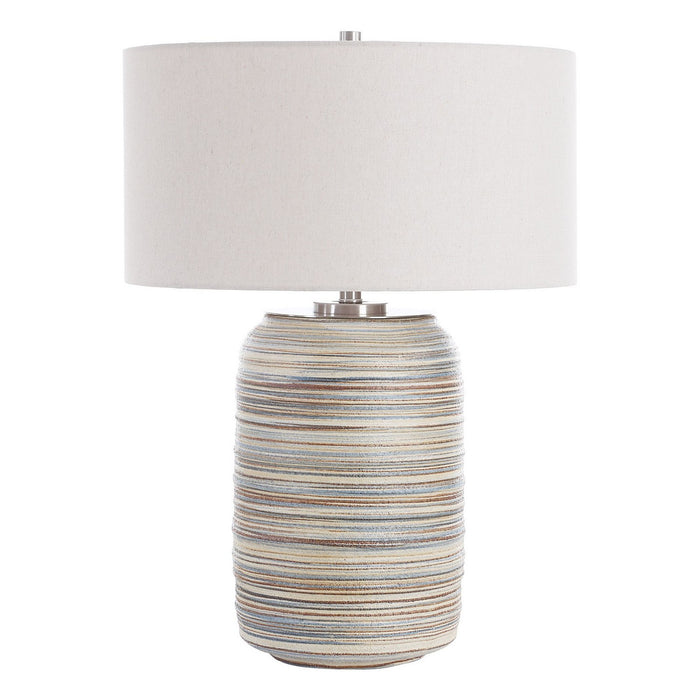 Uttermost 30453 One Light Table Lamp, Brushed Nickel