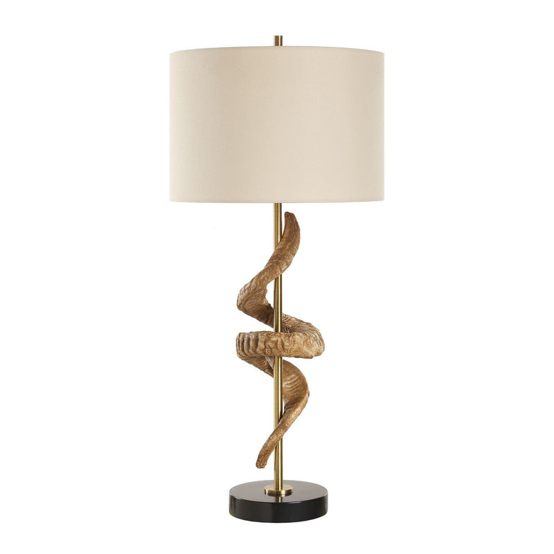 Uttermost 30456 One Light Table Lamp, Antique Brass