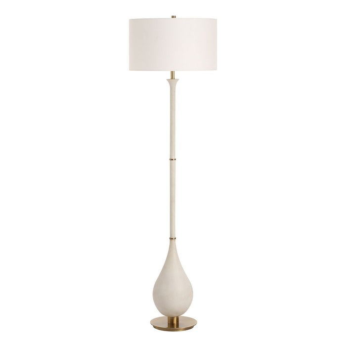 Uttermost 30461 One Light Floor Lamp, Brushed Antique Brass
