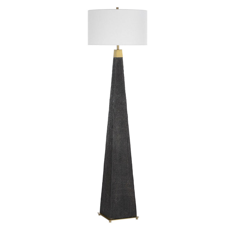Uttermost 30469 One Light Floor Lamp, Brass