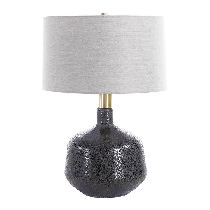 Uttermost 30470 One Light Table Lamp, Brushed Plated Brass