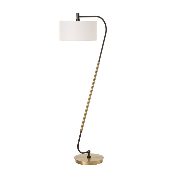 Uttermost 30476 One Light Floor Lamp, Antique Brass