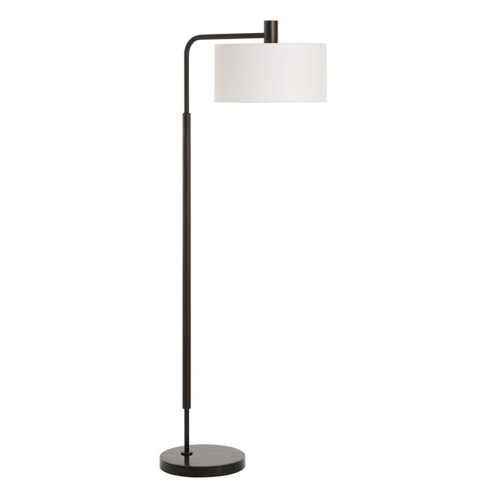 Uttermost 30477 One Light Floor Lamp, Satin Black