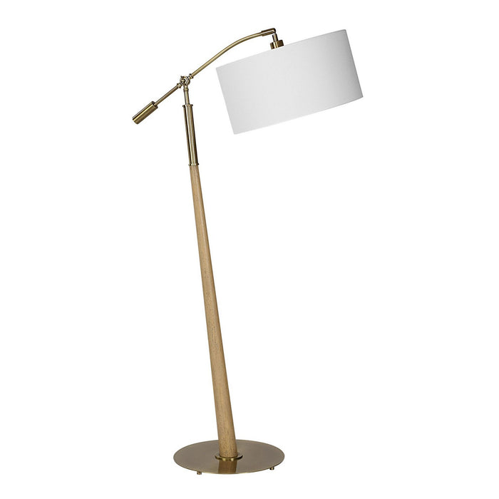 Uttermost 30485 One Light Floor Lamp, Antique Brass