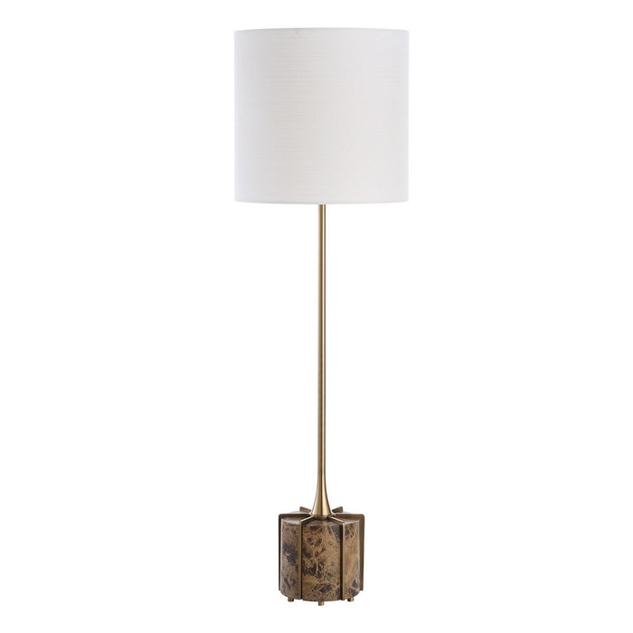 Uttermost 30500-1 One Light Buffet Lamp, Brass