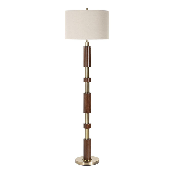 Uttermost 30516-1 One Light Floor Lamp, Brass