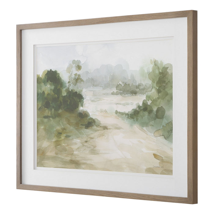 Uttermost 32381 Landscape Print, Pine Wood