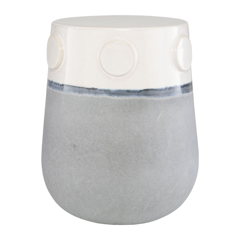 Uttermost 50004 Garden Stool, Off-white