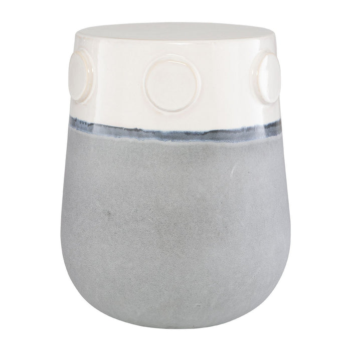 Uttermost 50004 Garden Stool, Off-white