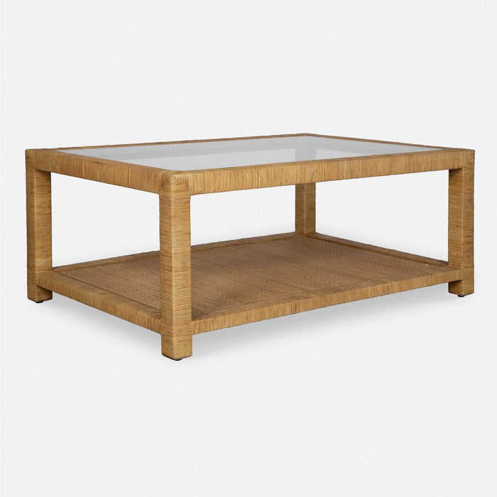 Uttermost 50050 Coffee Table, Natural Rattan