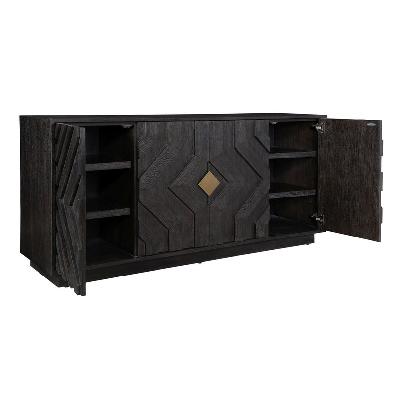 Uttermost 50054 Cabinet, Brushed Gold