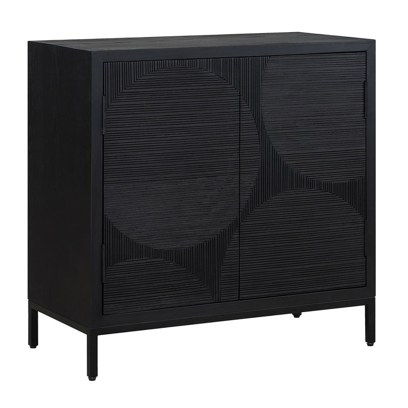 Uttermost 50063 Cabinet, Black Matte